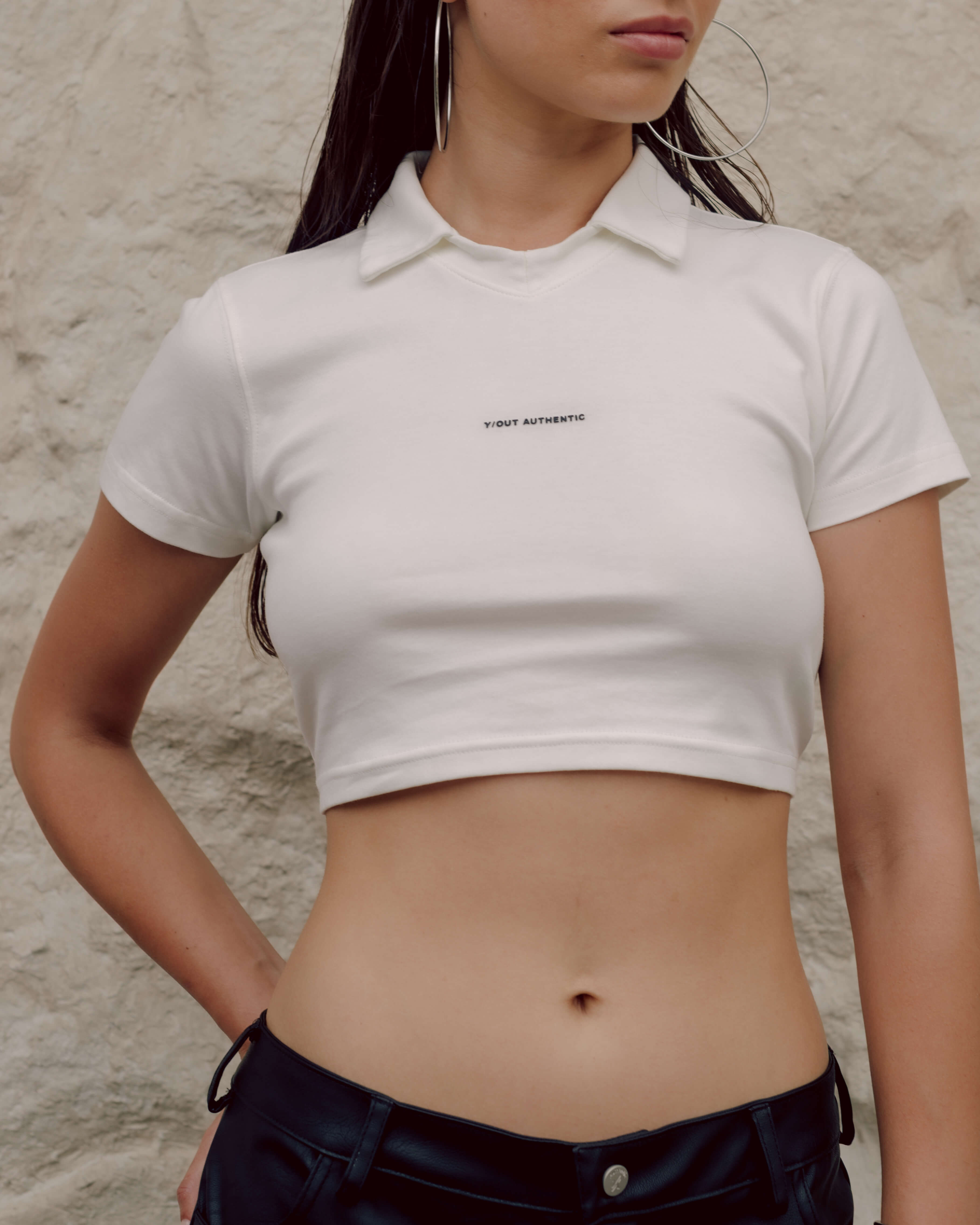 MIXED NECK POLO IVORY-3