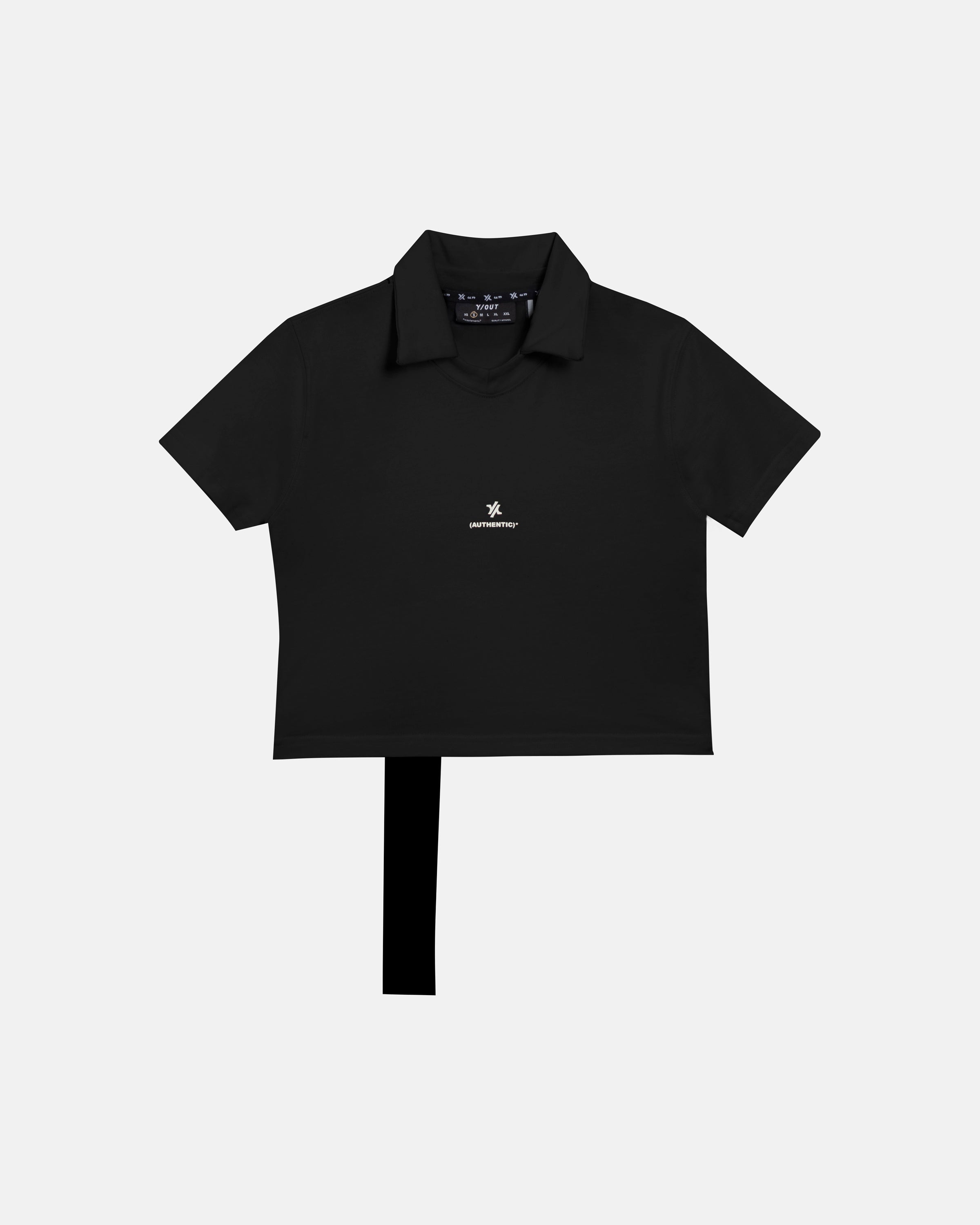 MIXED NECK POLO NEGRO